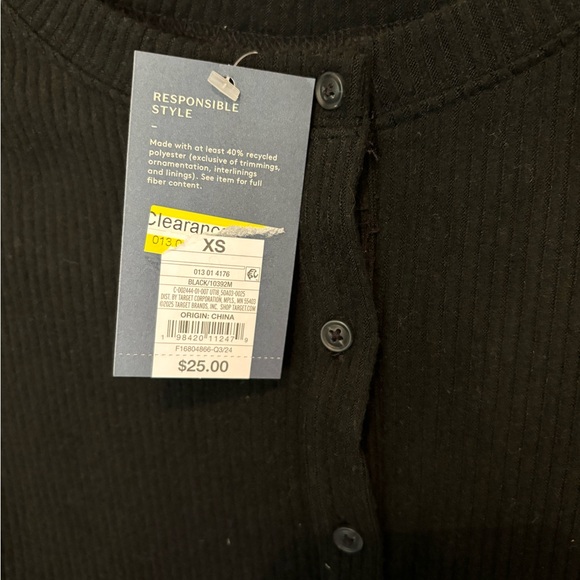 Target Black Button-Down Shirt - Picture 2 of 3